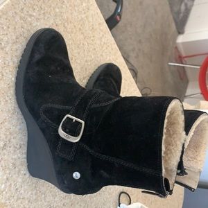 UGG black ankle boots
